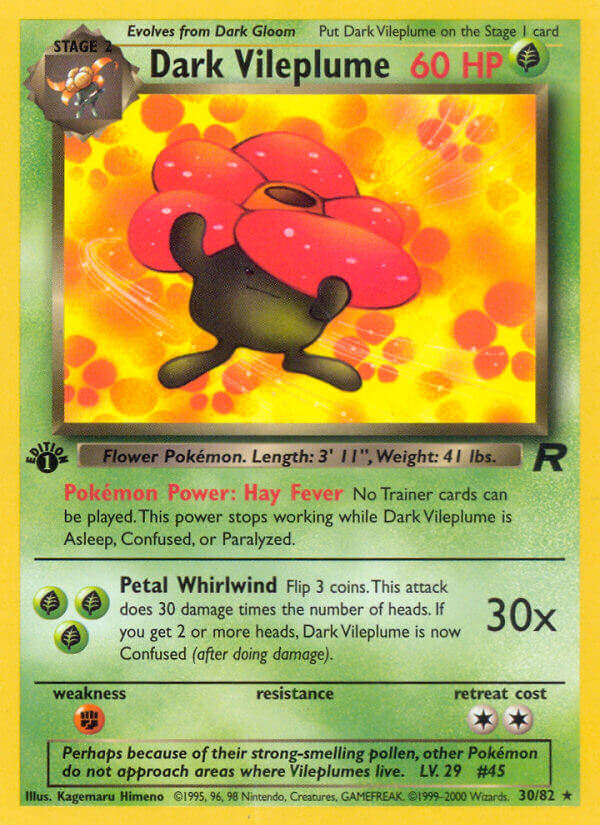 Card scan of Dark Vileplume